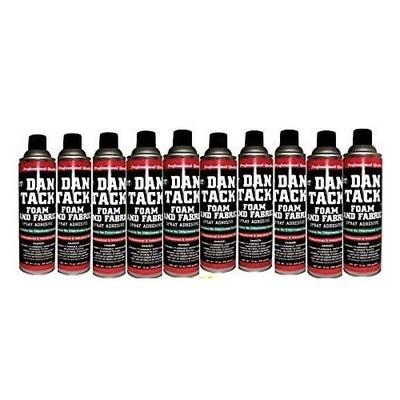10 Dan Tack 2012 foam & fabric spray glue adhesive Can 12Oz