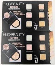 Huda Beauty Easy Bake Loose Baking & Setting Powder 6-Shade Sample Card x2pc.