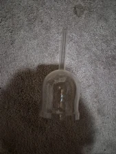 6 inch E Note Solar Plexus Sound Healing Handle Clear Crystal Singing Bowl