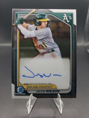 2024 Bowman - Chrome Prospect Autographs Jacob Wilson #CPA-JWI (AU, RC)