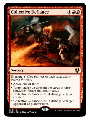 MTG magic Collective Defiance eldritch innistrad ENGLISH Collective Méfiance