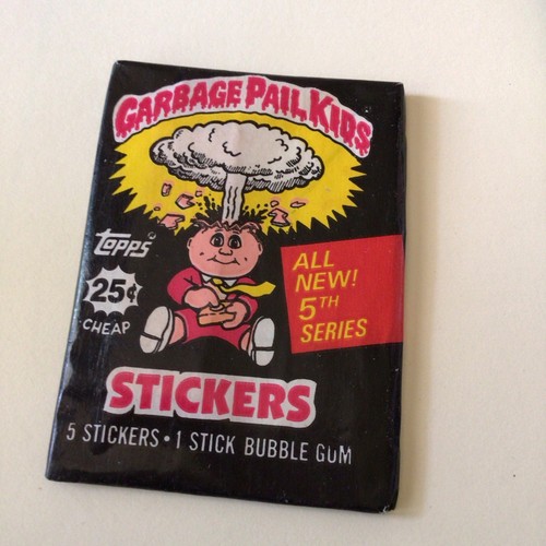 1986 Topps Wax Box Garbage Pail Kids Sticker Cards 5th Series 48 Packs Sealed - Picture 7 of 14