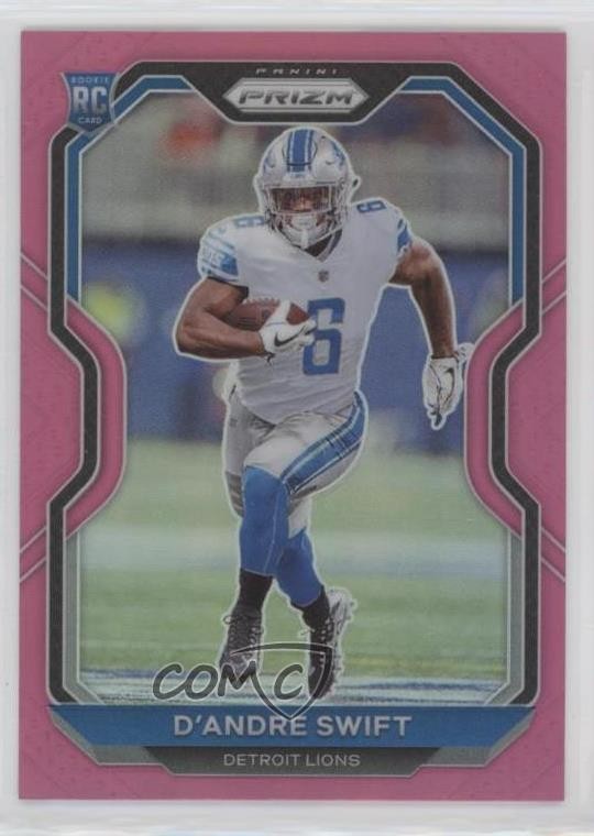 2020 Panini Prizm Rookie Pink Prizm D'Andre Swift #358 1d0h