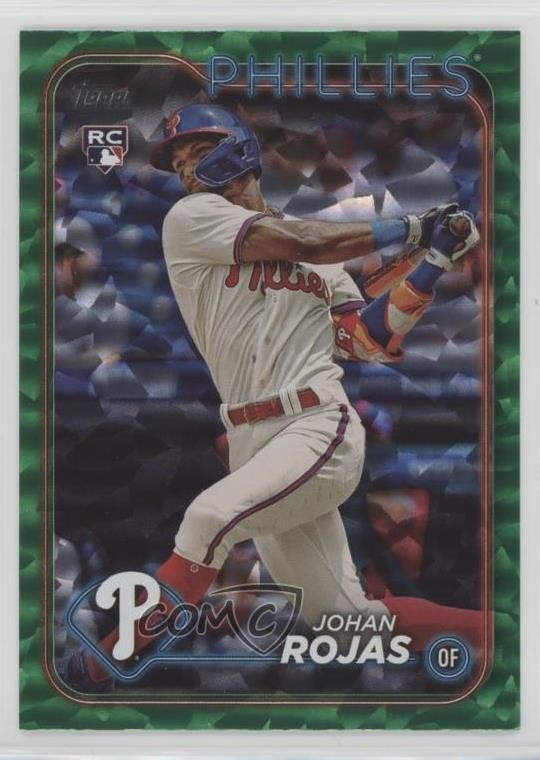 2024 Topps Series 1 Green Crackle Foil 89/499 Johan Rojas #209 11oh