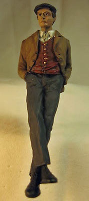 LEANING MAN NUMBER 1 Lg Scale G F 1:20.3 Model Railroad Painted Figure FGGRL02A