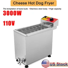 Electric Deep Fryer,Stainless Steel Frying Machine Fry Bask 25L Commercial Fryer
