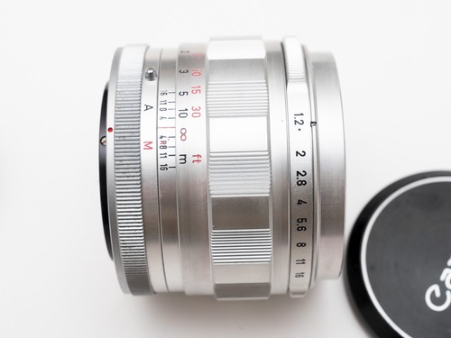 Custom Silver refinished/CLAed/deyellowed! Canon FL 55mm f/1.2 Fast Prime Lens - Picture 4 of 5