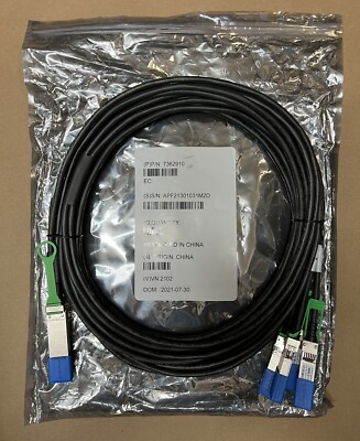 20' Amphenol NDAQGJ Oracle QSFP To SFP Optical Transceiver Cable 7362910  NEW 