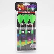 Bottelsen NEONS Steel Tip Darts Green 20-NG5 NEW!!