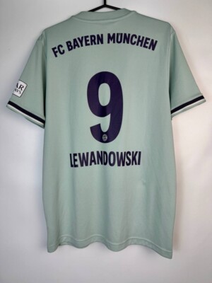BAYERN MUNICH LEWANDOWSKI #9 2018 2019 AWAY FOOTBALL SHIRT ADIDAS
