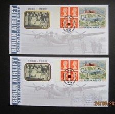 G.B. Benham cover 1999, Berlin airlift 50th Anniversary, Signed Sir John Curtiss