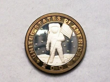 Daniel Carr -2009-D Prototype - Apollo Astronaut $2, Bi-metal, 13.6g, Proof-like