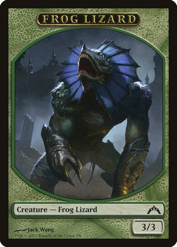Frog Lizard 1x TOKEN MtG ENGLISH Gatecrash SP/NM