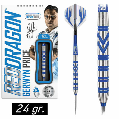     REDDRAGON Steel Dart Darts Pfeile Steeldarts Gerwyn Price Iceman Blue 24g