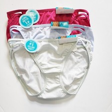 3 Vanity Fair Illumination Bikini Panty Multi 18108 Sz 7/L - NWT