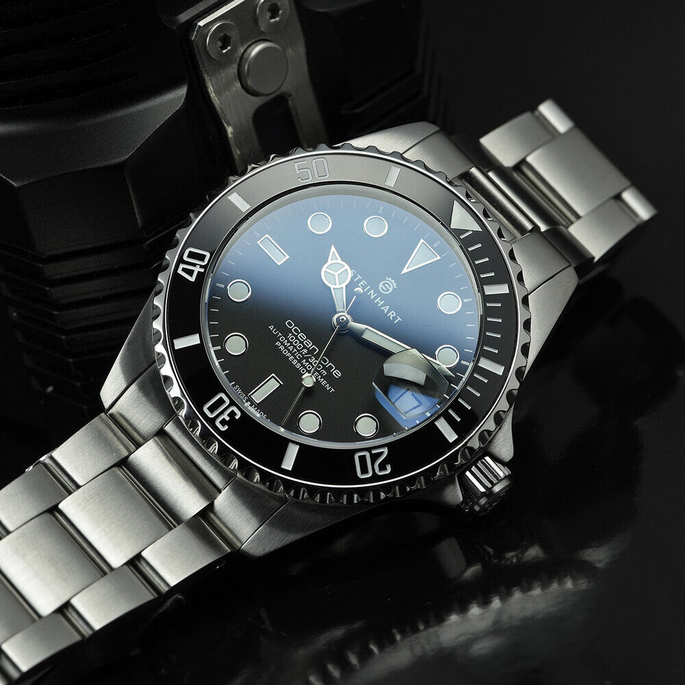 New Steinhart Ocean One 39mm Black Ceramic Automatic Swiss Diver