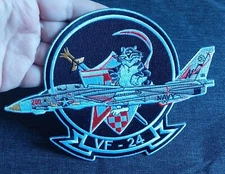 US NAVY TOMCAT PATCH ~ VF-24 RENEGADES ~ F-14 Fighter Squadron US Military PATCH