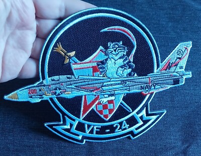 US NAVY TOMCAT PATCH ~ VF-24 RENEGADES ~ F-14 Fighter Squadron US Military PATCH