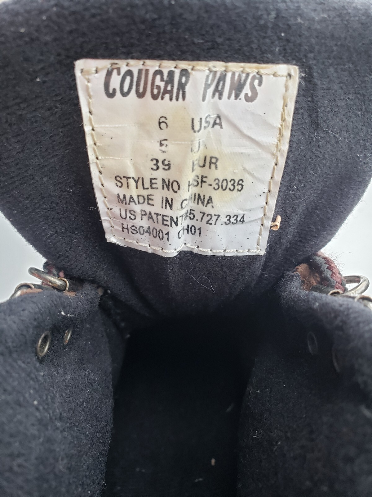 Cougar Paws Roofing Boots US Size 6 Estimator Series W/extra Pair of