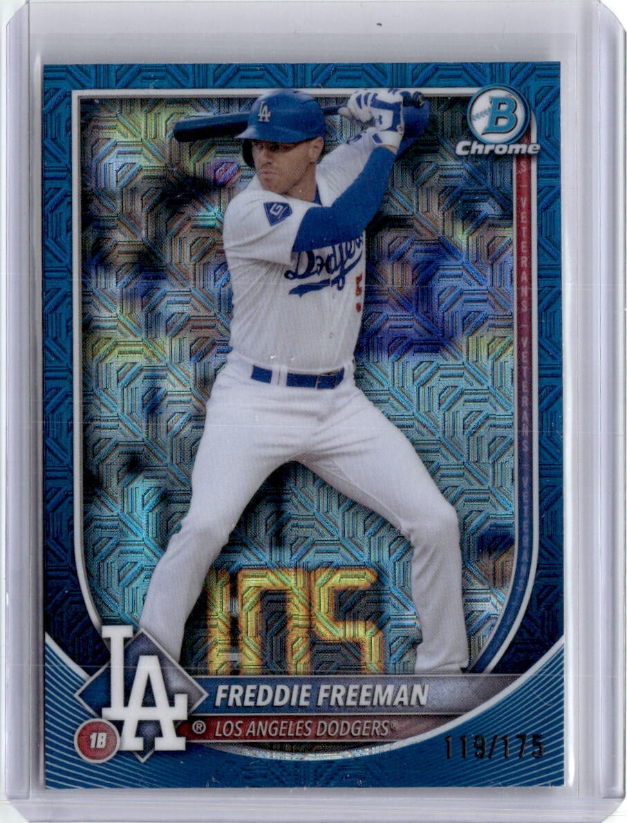 2025 Bowman Chrome Mega Mojo Blue Refractor /175 Freddie Freeman