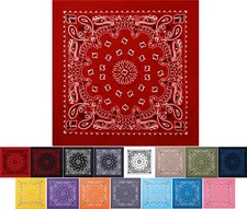 Rothco Jumbo Trainmen Paisley Bandana Cotton Extra Large Headwrap Face Cover 27"