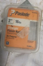 Paslode 2” 16 gauge Galvanized￼ Finish nails. 2000 pieces.for Nail Gun