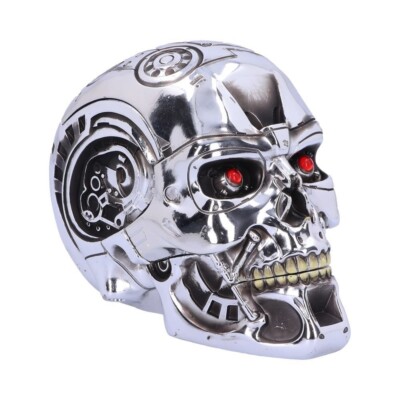 T-800 Terminator 2 Judgement Day T2 Box 18 cm lizenziert Schädel Statue Ornament