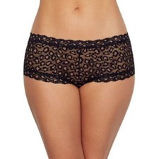Hanky Panky 256970 Women's Cross-Dyed Leopard Boyshort Underwear Size M