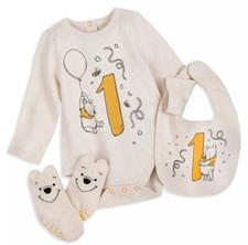 Disney Parks Winnie the Pooh Layette Set for First Birthday 9 12 Month Size NWT