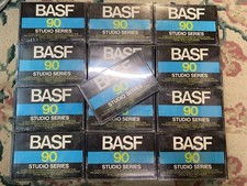 LOT 15 Vintage BASF 90 STUDIO SERIES Blank Cassette Tapes 13 SEALED, 2 OPEN