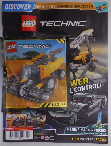 Lego Discover Technic magazine #5 2025 + Mighty Combine Harvester toy
