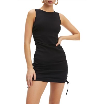 Carrie Bradshaw Style Good American Ruched Tank Dress In Black 001 Size 1 Small | eBay Carrie Bradshaw Style Good American Ruched Tank Dress In Black 001 Size 1 Small | eBay