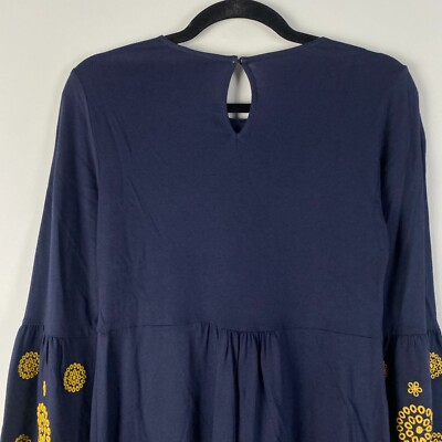 Boden Emilia Dress US Size 2 Embroidered Floral Navy Blue Yellow Bell Sleeves | eBay Boden Emilia Dress US Size 2 Embroidered Floral Navy Blue Yellow Bell Sleeves | eBay
