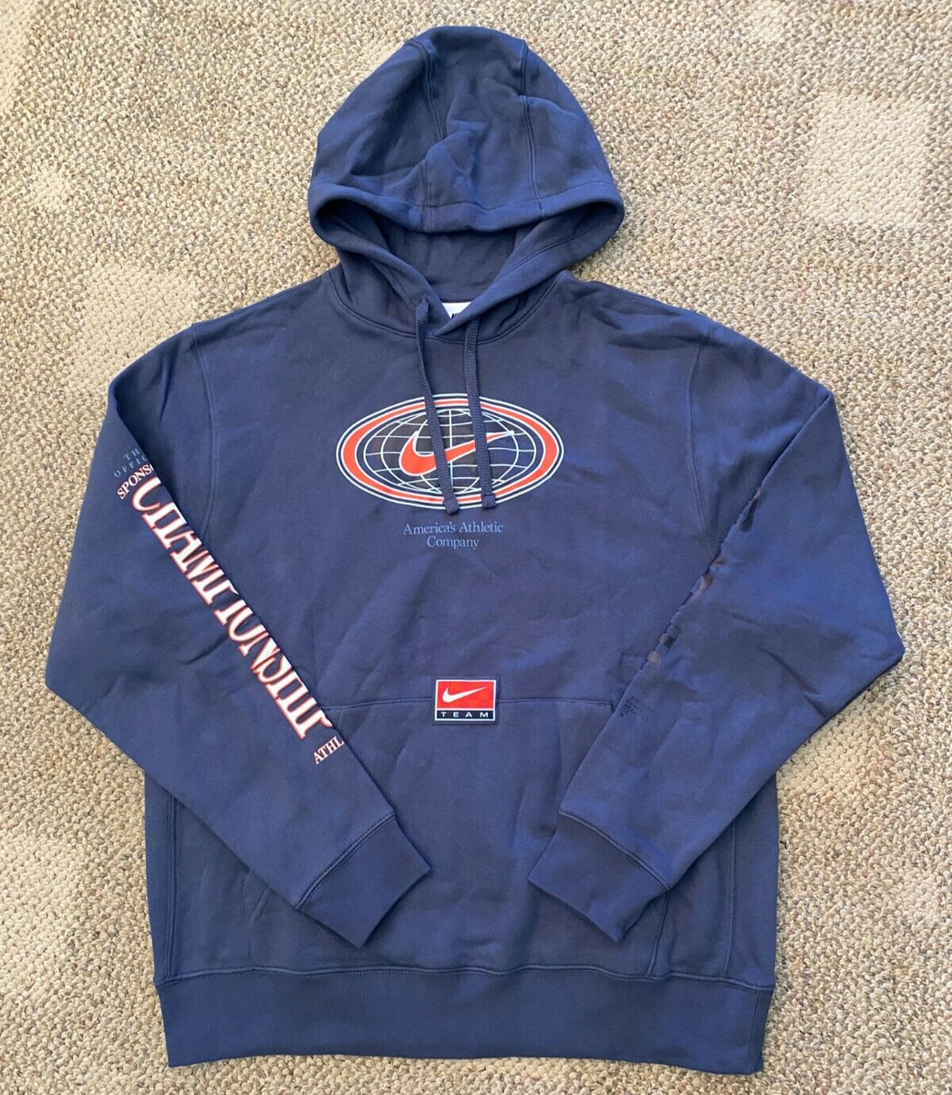 Nike Pullover Hoodie Sweatshirt Sportswear Club Fleece Blue DV9622 - Main Image