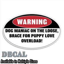 Dogs Warning Decal Sticker