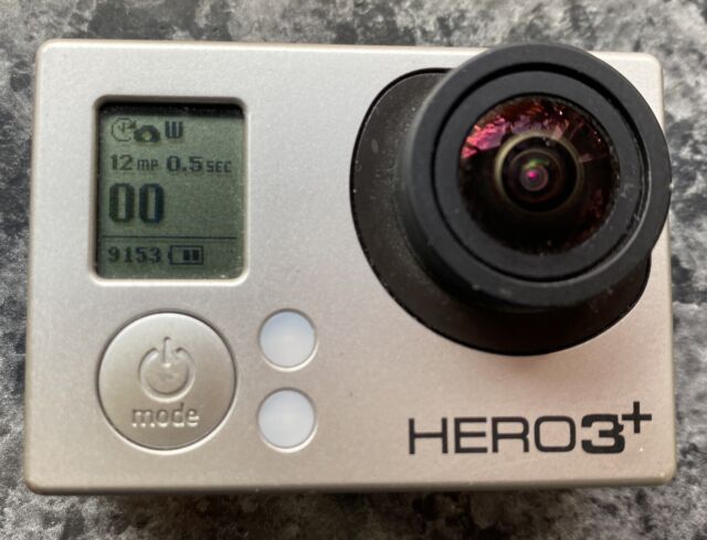 Go Pro Hero 3+ with 3 batteries waterproof case & various accessories