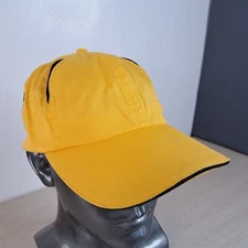 NISSUN BLANK/NO LOGO ADJUSTABLE STRAPBACK BASEBALL HAT/CAP, YELLOW, OUTDOOR