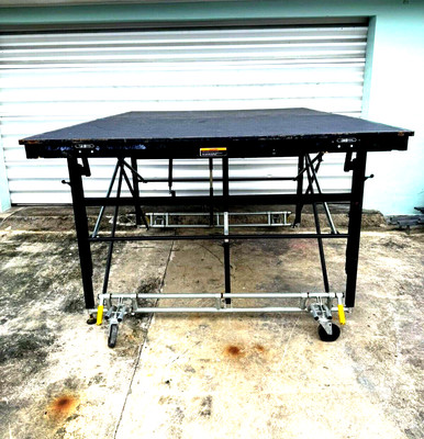 (13) Sico 3200 Roll N Set & Fold N Set Portable 6'x8' Stage Deck Stages Platform