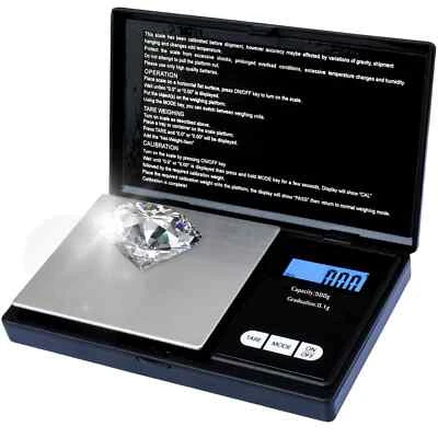 BUYGENUINE Mini Pocket Scale 0.01g-100g Dry Herbs Kitchen Small Weighing Scale Grams Jewels