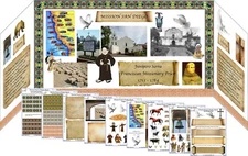 California Mission Project Diorama Accessories Board Kit - Paper Model