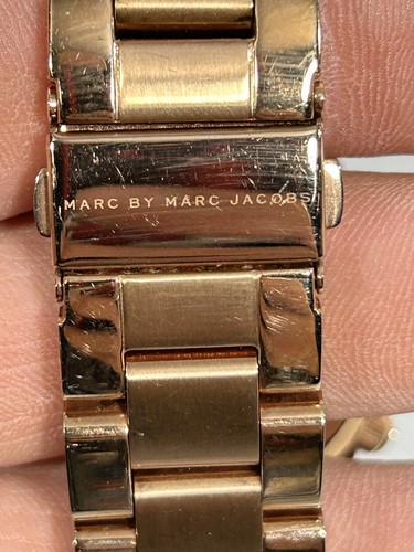 Marc by MARC JACOBS MBM3156 Rock Chronograph Rose Gold Tone UNISEX Watch New Bat - Picture 5 of 11