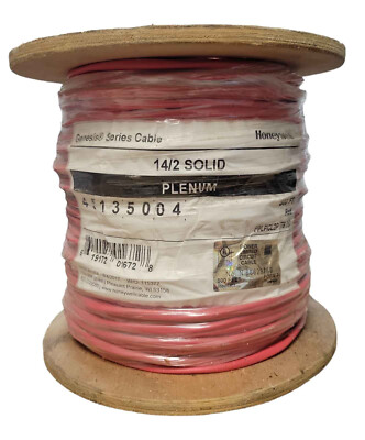 Honeywell GENESIS 45135004 - 14/2 Solid, Fire Alarm, Plenum, Unshielded, Red