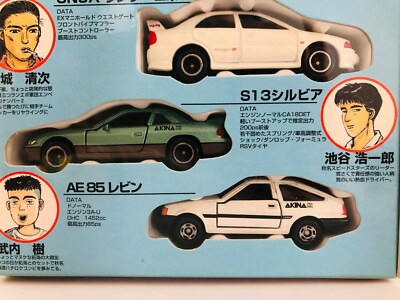 TAKARA TOMY initial D comic Tomica Vol.1 Set of 6 Shuichi Shigeno AE86