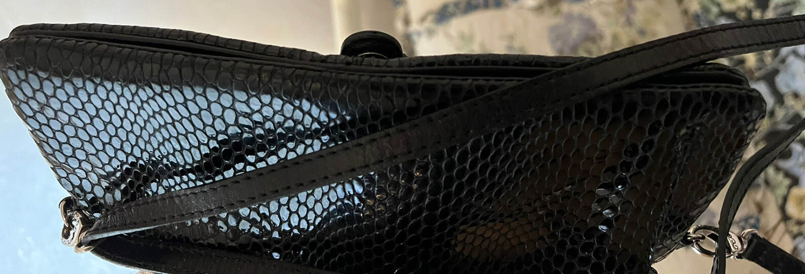 BRIGHTON  Python black Snake Skin WALLET  Purse w… - image 7