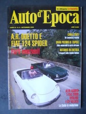 AUTO D’EPOCA 9 1994 A.R. DUETTO FIAT 124 SPIDER ALFA ROMEO 1750 /2000 [DV20]