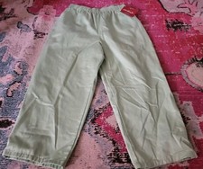 NEW NWT NOS VTG green Chic womens Misses pants 8 Average stretch waist crop jean
