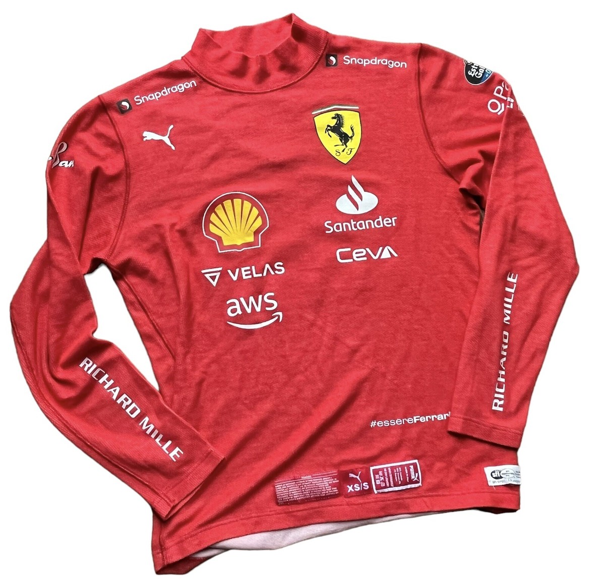 C.Sainz 2022 Ferrari F1 Used Nomex