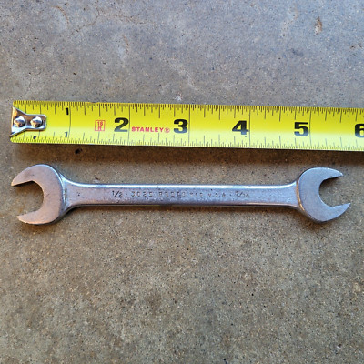 Proto Professional Tools 3025, 7/16'' x 1/2'' double open end Wrench USA Chrome