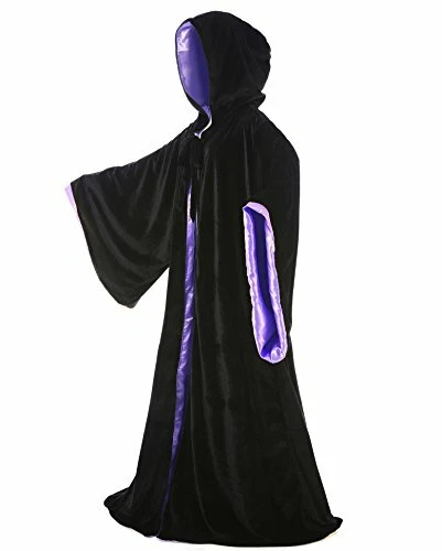 Samtkleid Halloween Mantel schick Cosplay Kostüm - Bild 22 von 39