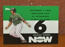 TOPPS 2007 DELMON YOUNG GENERATION NOW BASEBALL CARD PACK TO PENNY SLEEVE